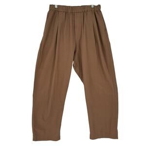 GREI. New York Barrel Pants Womens Large Puckered Fabric Soft Stretch Lagenlook